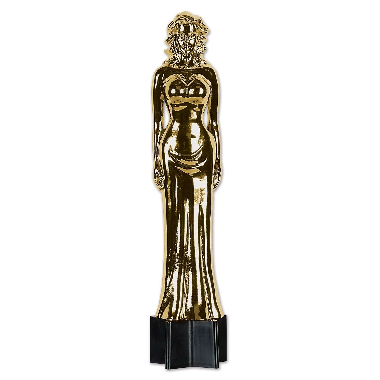 12 Pack Beistle Jtd Awards Night Female Party Statuette Cutouts - Perfect for Award Ceremonies, Themed Parties & Photo Booths