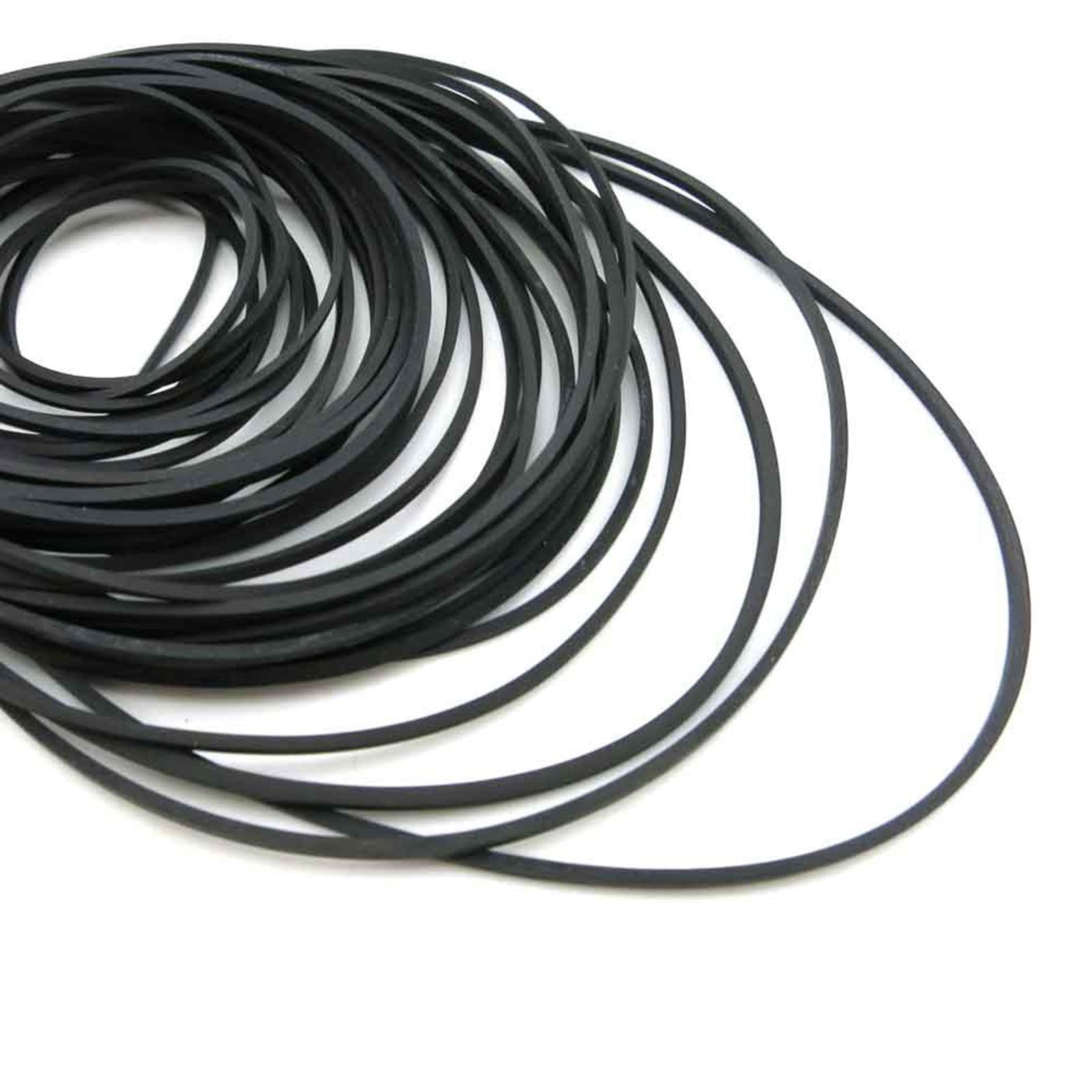 Harayaa Lightweight Robot Drive Belt, 28-Pack Round Rubber Pulley Bands for DIY Robotics, Automation, and 3D Printer Projects – Perfect for Makers, Engineers, and STEM Education
