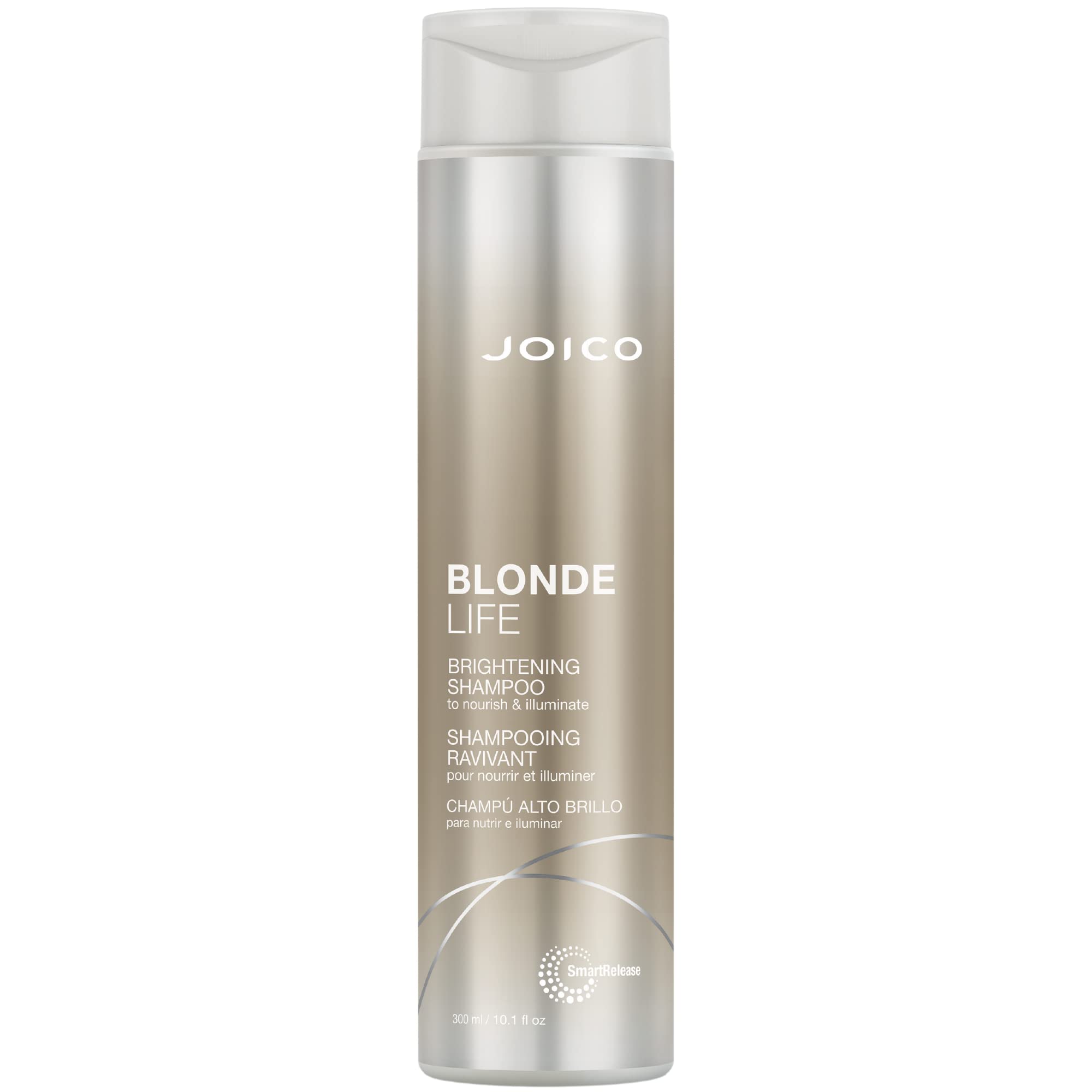 Joico Blonde Life Brightening Shampoo for Blonde Hair - Sulfate Free with Monoi & Tamanu Oil - Adds Softness & Smoothness - 10.1 Fl Oz - Perfect for Color-Treated & Highlighted Hair at Home or Salon