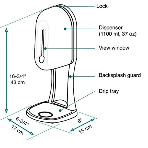 All-Weather Wall Mounted Hand Sanitizer & Soap Dispenser - Indoor/Outdoor Use for Home, Office, Restaurant, and Public Spaces