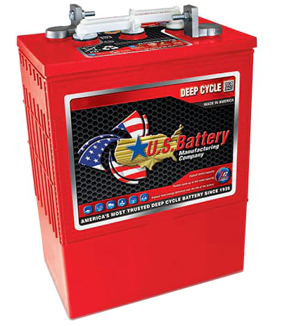US Battery US L16 6V 420Ah Deep Cycle Battery - Group Size 903 for Golf Carts, RVs & Marine Applications | Long-Lasting Power for Off-Grid Living, Solar Systems & Recreational Vehicles