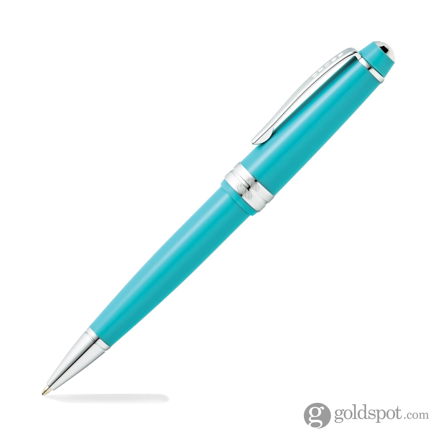 Premium Cross Bailey Light Ballpoint Pen - Polished Teal Resin Barrel, Smooth Writing for Office, School & Gift Giving | Elegant Everyday Carry Pen for Professionals & Students