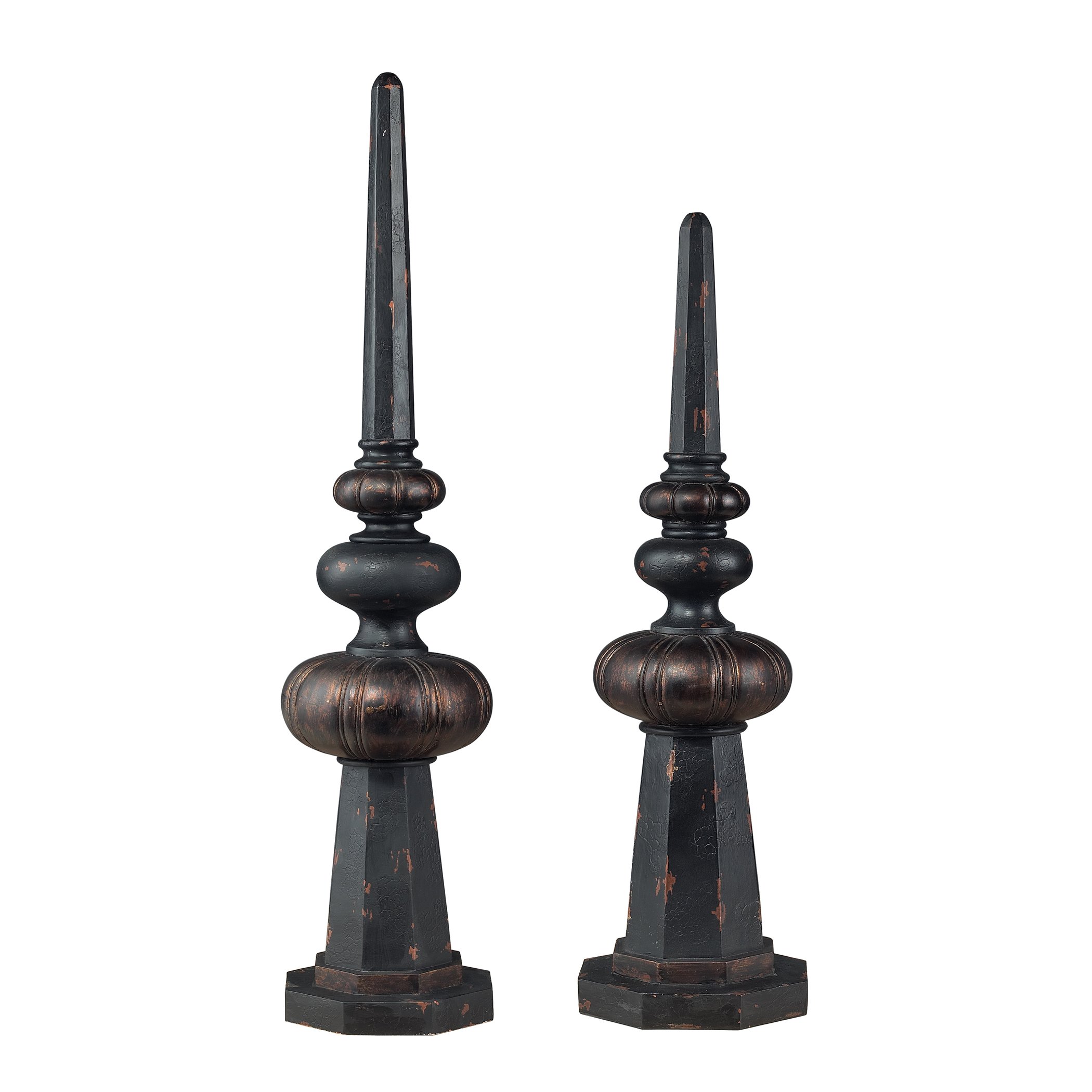 Sterling Silver Set of 2 Keysville Finials - Elegant Cabinet & Drawer Pulls for Home Decor and Furniture Upgrade