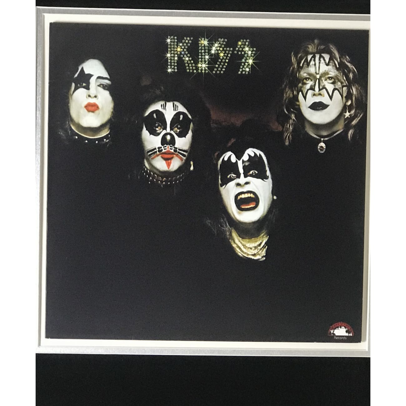 KISS Ace Frehley Autographed Memorabilia Collage with JSA COA - Limited Edition Rock Collectible for Fans & Music Memorabilia Enthusiasts - Perfect for Display in Home, Office, or Music Room