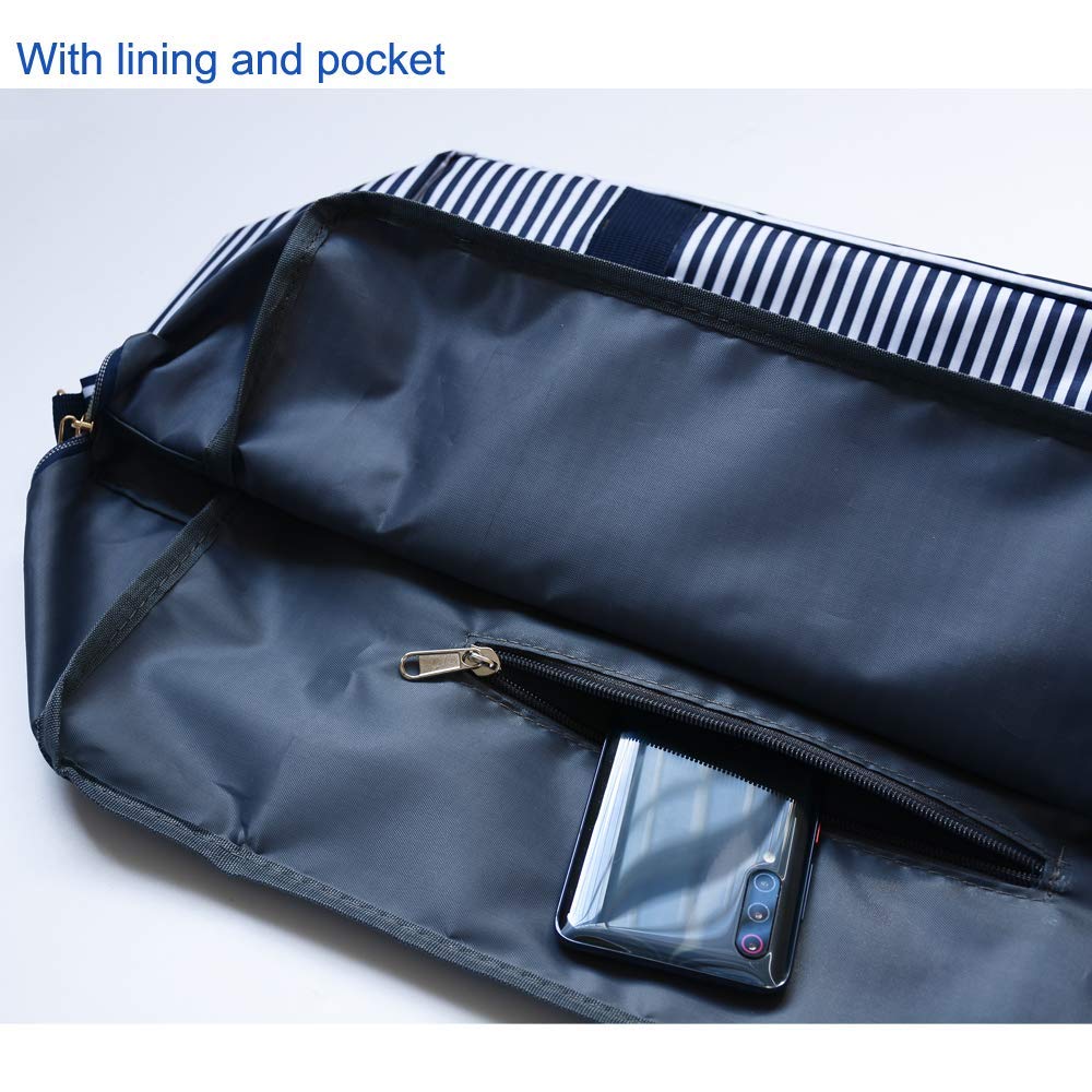 Foldable Travel Duffel Bag - Water Resistant Nylon Gym & Weekend Bag for Men & Women | Perfect for Sports, Gym, Travel & Outdoor Adventures
