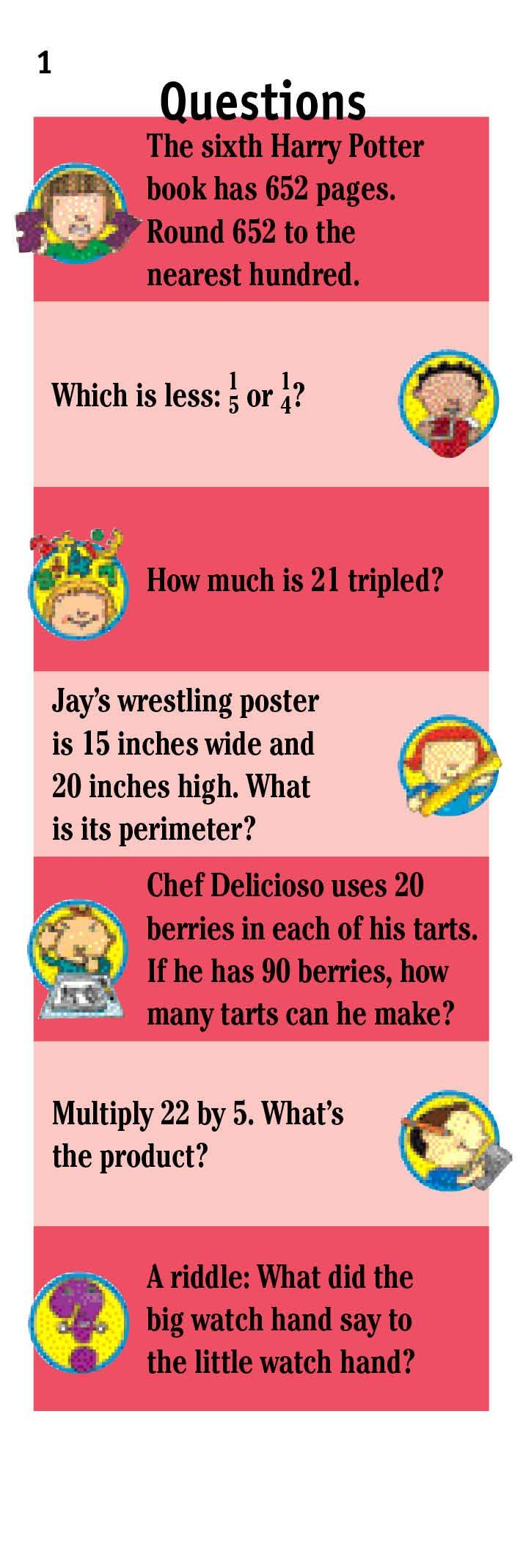 Brain Quest Math Grade 3 Workbook - 1000 Practice Questions & Answers to Improve Math Skills for Kids | Perfect for Homeschooling & Classroom Learning