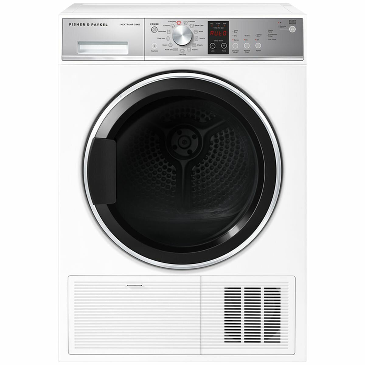 Fisher & Paykel 9kg Heat Pump Dryer - Energy Efficient, Quiet & Gentle on Clothes | White (Model DH9060P2) | Perfect for Apartments, Laundry Rooms & Eco-Friendly Homes