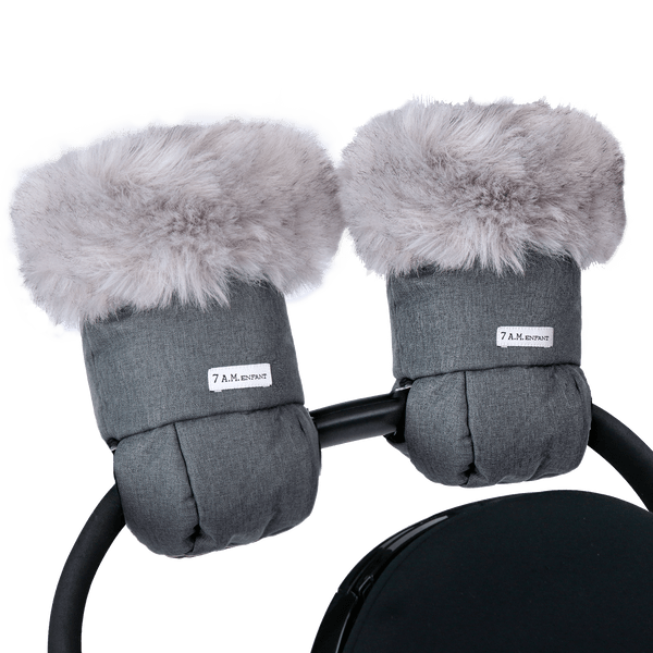 7AM Enfant Warmmuffs - Winter Baby Stroller Muff for Cold Weather Protection - Cozy and Soft Infant Stroller Accessory for Outdoor Walks, Shopping, and Park Visits