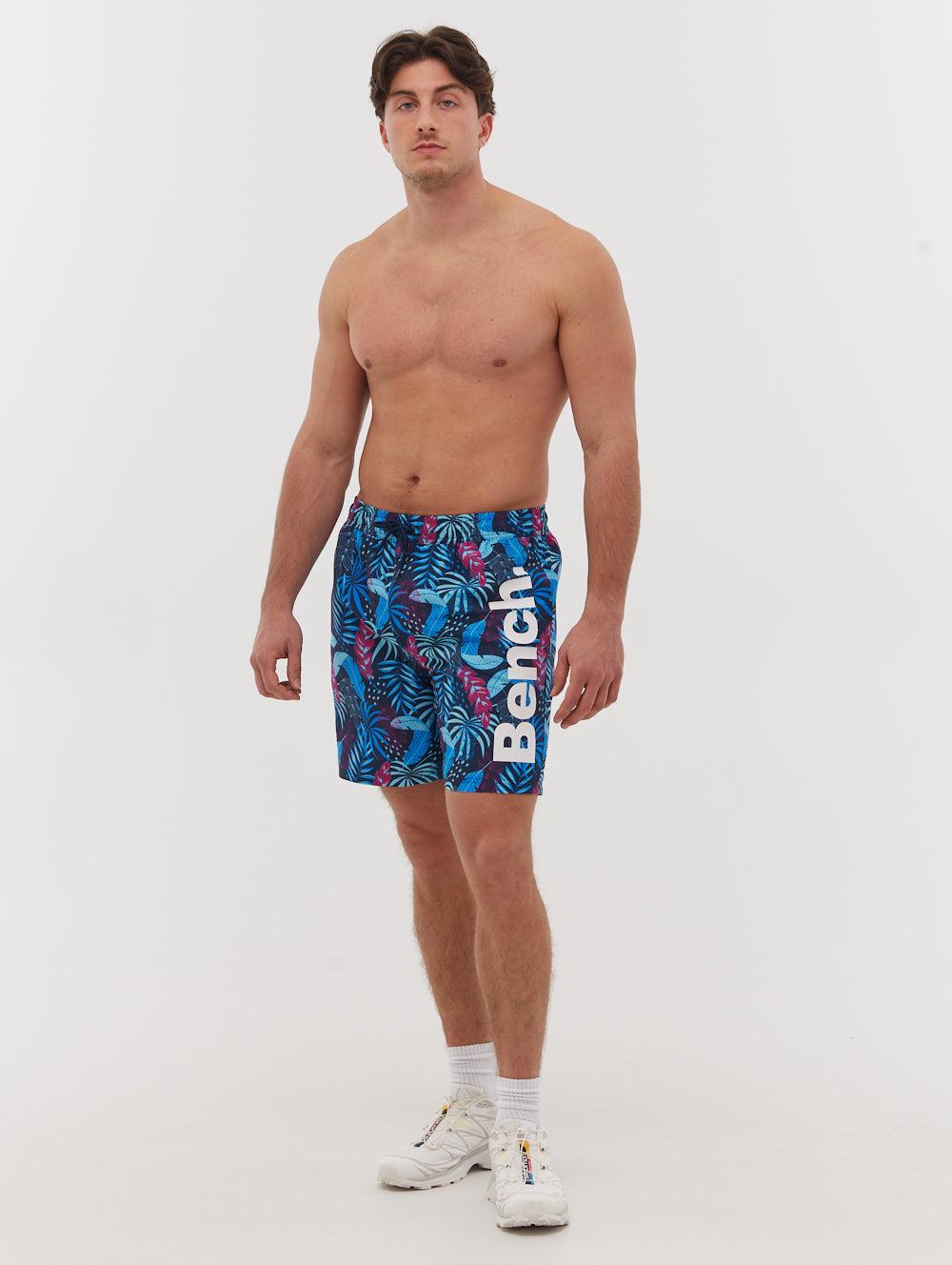 Paradise Tropical Swim Shorts for Men - Quick Dry Beach Swim Trunks with Pockets - Perfect for Swimming, Surfing & Summer Vacations