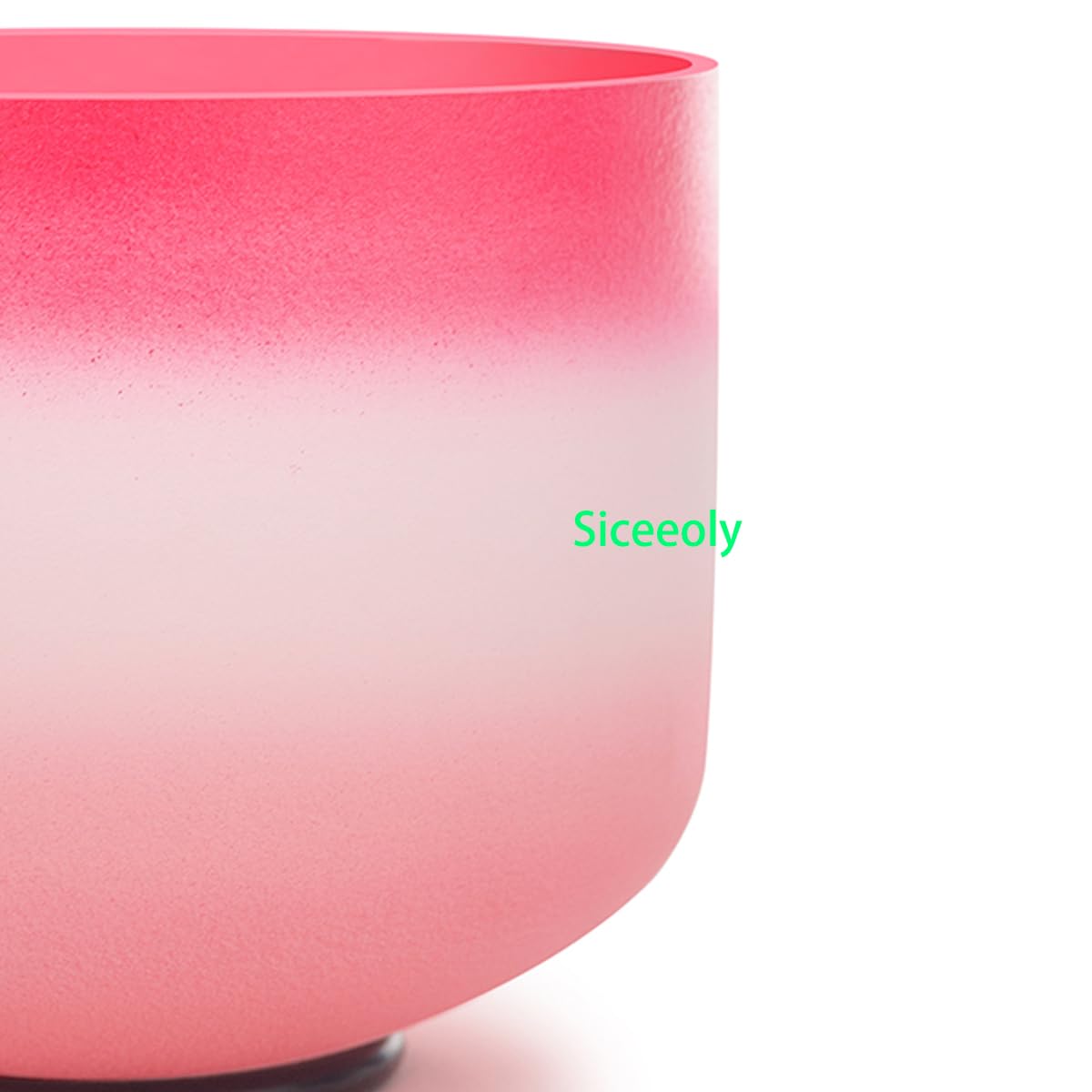 8 Inch F Note 432Hz Pink Singing Bowl - Frosted Quartz Crystal for Heart Chakra Meditation, Sound Healing Therapy with Suede Striker & Durable Carrying Case - Perfect for Yoga, Reiki, Stress Relief & Spiritual Practices