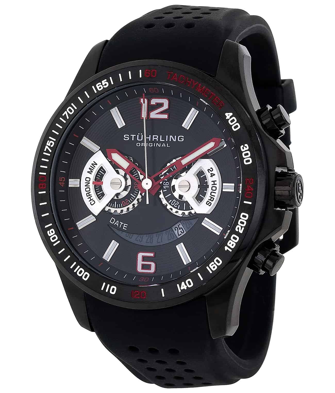 Brevet 274 Quartz 47mm Chronograph Watch for Men - Waterproof Sports Chrono with Date Display - Perfect for Diving, Running & Outdoor Activities