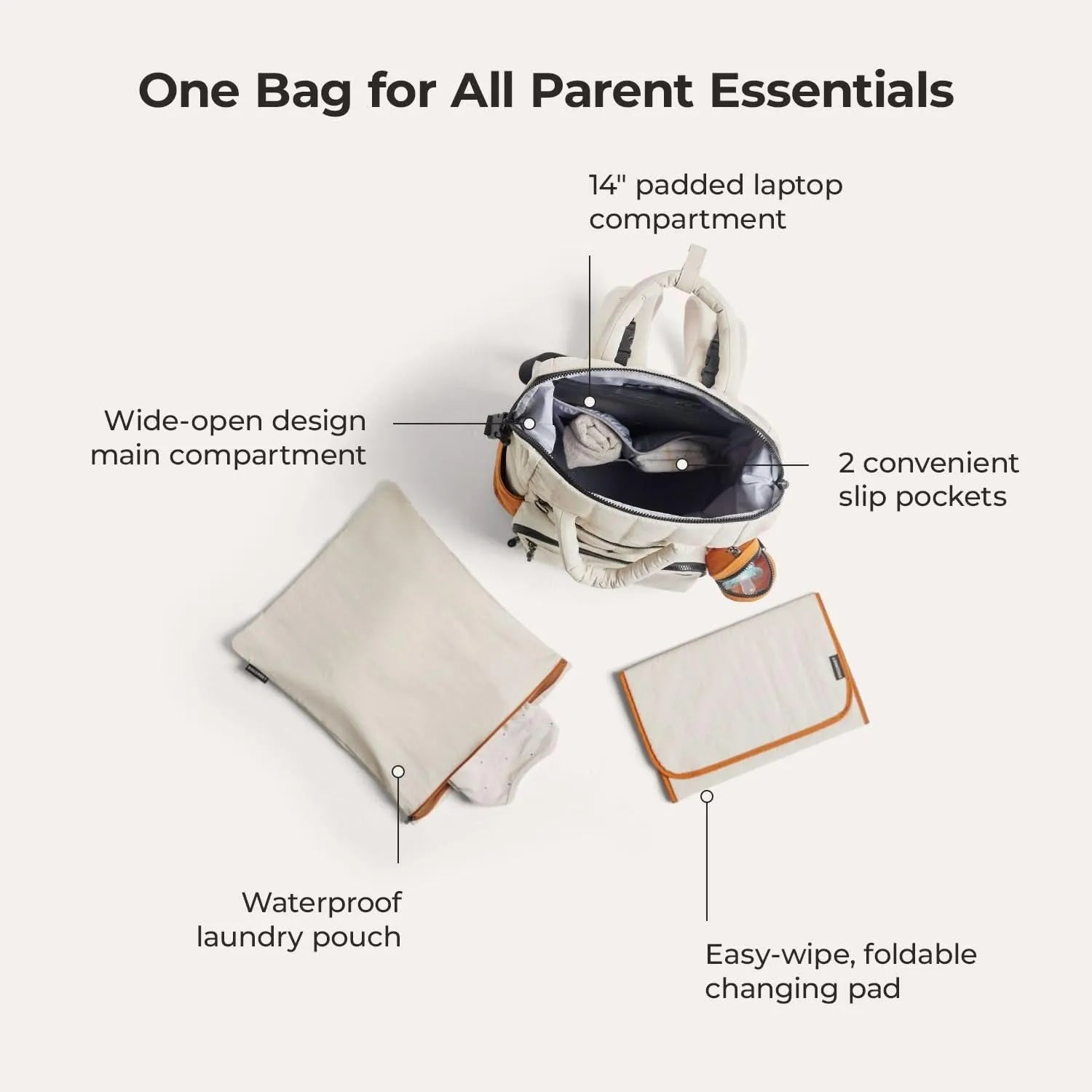 Paz 25L Waterproof Diaper Backpack for Baby Essentials - Perfect for Travel, Daycare & Parenting On-the-Go