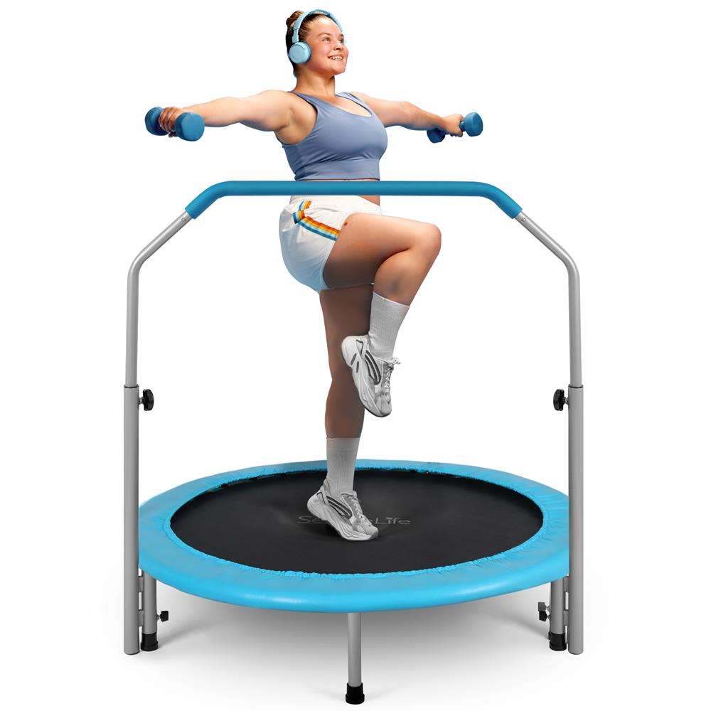 Best Rebounder Trampoline for Fitness & Exercise - Mini Trampoline for Home Workouts, Jumping Fun for Kids & Adults - Perfect for Indoor Cardio, Weight Loss & Family Fitness Activities