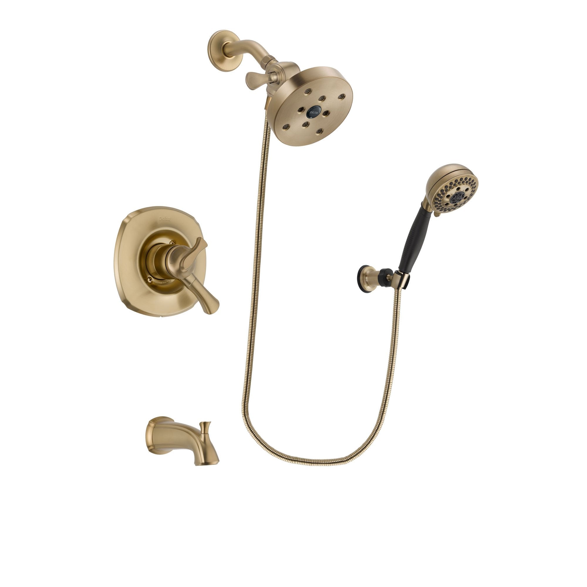 Delta Addison Champagne Bronze Dual Control Tub and Shower Faucet System with 5.5