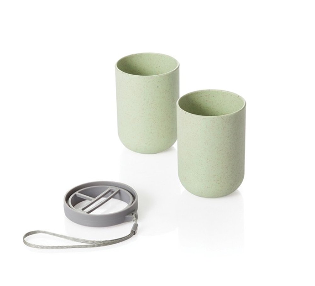 Portable Travel Toothbrush Holder with Wash Cup - Compact & Hygienic Storage Case for Toothbrush & Toothpaste - Perfect for Camping, Gym, Business Trips & Daily Use