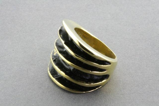 Stylish Brass Fan Palm Ring - Elegant Handmade Jewelry for Women - Perfect for Boho, Beach & Summer Fashion Accessories