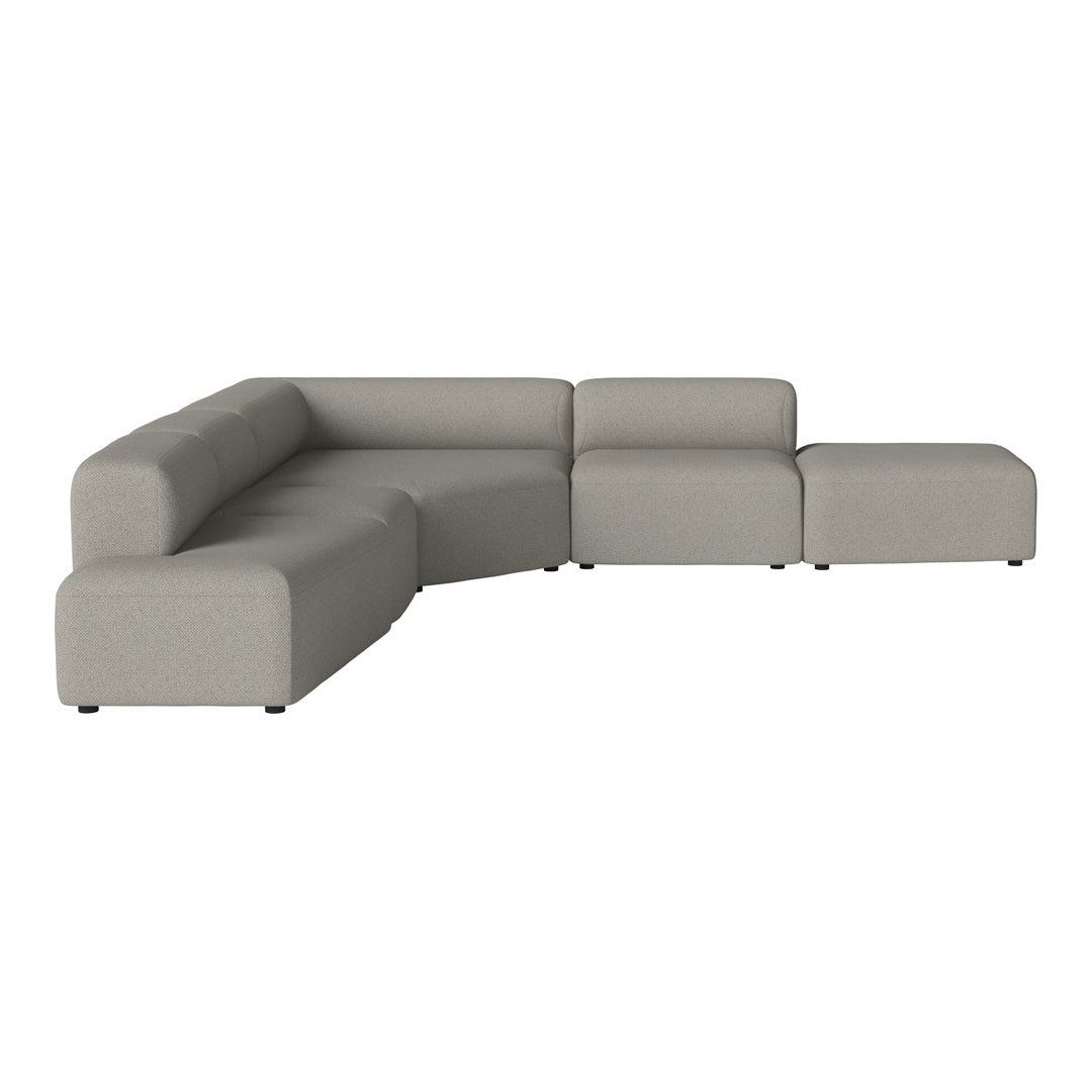Modern L-Shaped Angle Corner Sofa with Open End & Chaise Lounge - Perfect for Small Spaces, Living Room, Apartment & Home Theater Seating