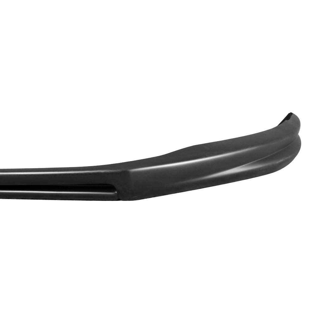 IKON MOTORSPORTS Black Front Bumper Lip Spoiler Splitter for 2009-2012 Volkswagen CC - Euro Style PP Material - Enhances Aerodynamics & Sporty Look - Perfect for Car Enthusiasts & Street Racing