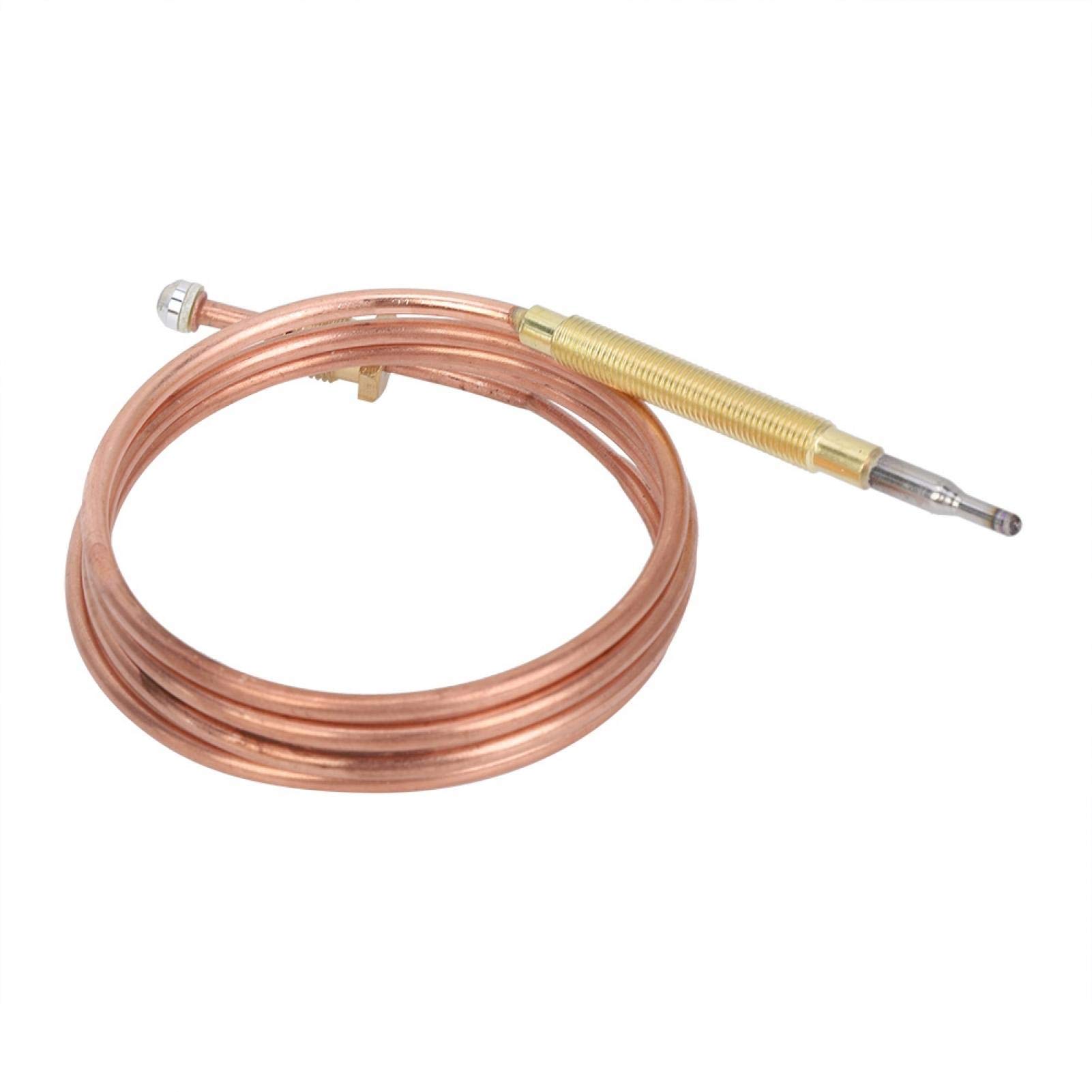 Universal Gas Thermocouple 35.4 Inch - Direct Vent Fireplace Thermocouple Flame Failure Sensor for BBQ Grill, Fire Pit, Fireplace, Induction Cooker, Gas Stove & Heating Devices - Perfect for Outdoor Cooking, Home Heating & Camping Safety