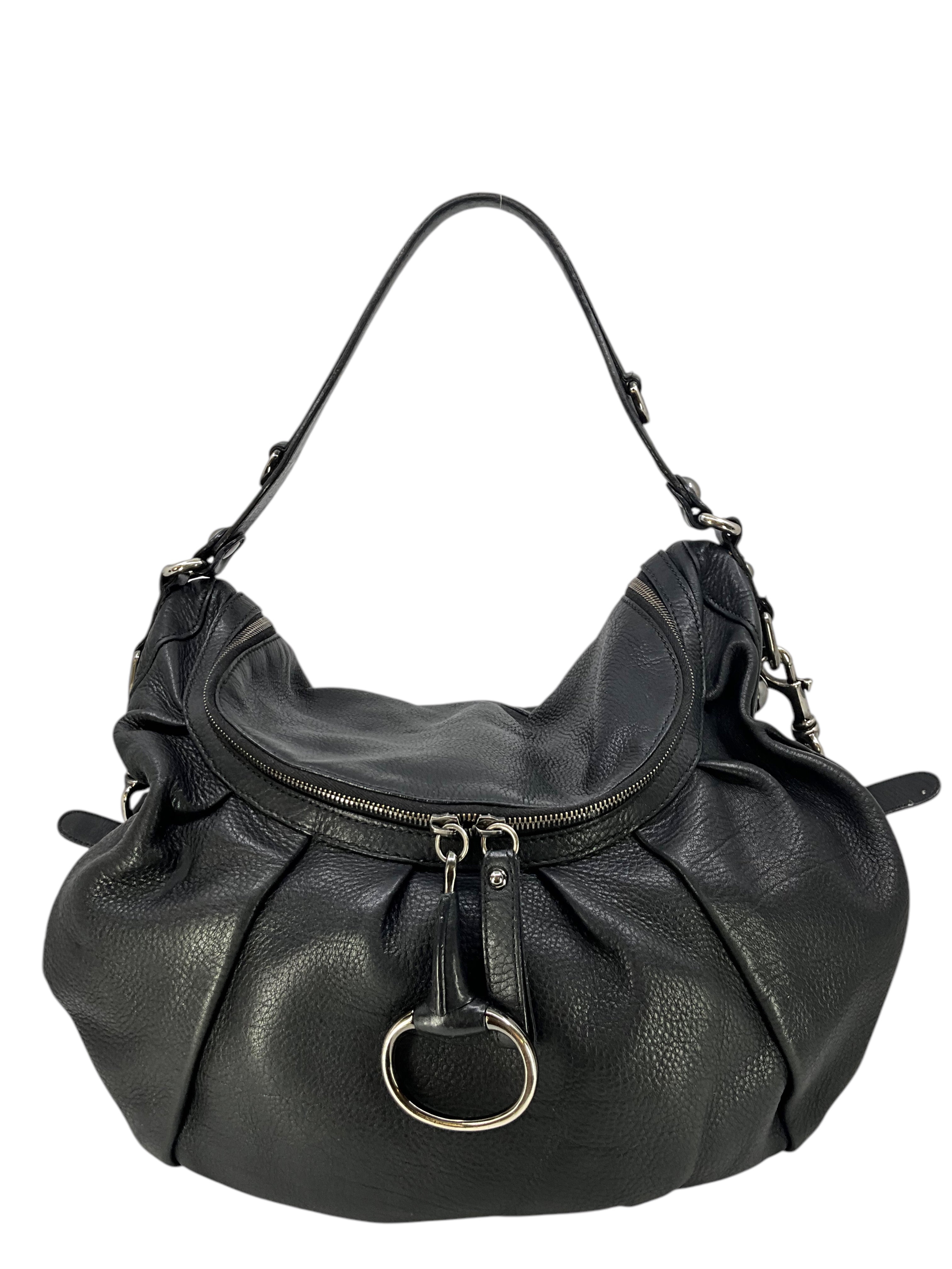 Gucci Icon Bit Leather Large Hobo Bag - Luxury Designer Shoulder Bag for Women | Perfect for Work, Travel & Evening Events