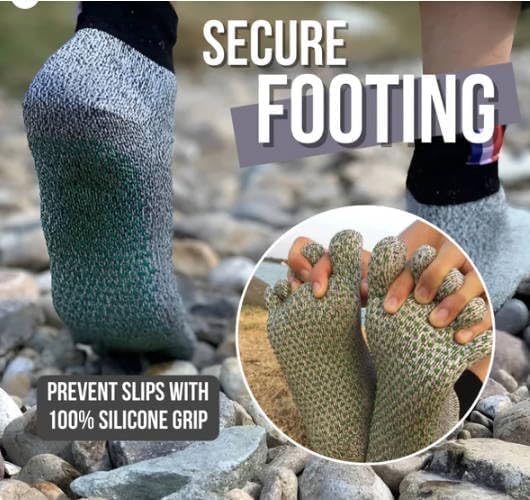 Konjoun Super Socks - Men's Barefoot Running Socks for Outdoor Activities & Grounding | Perfect for Trail Running, Hiking & Natural Wellness