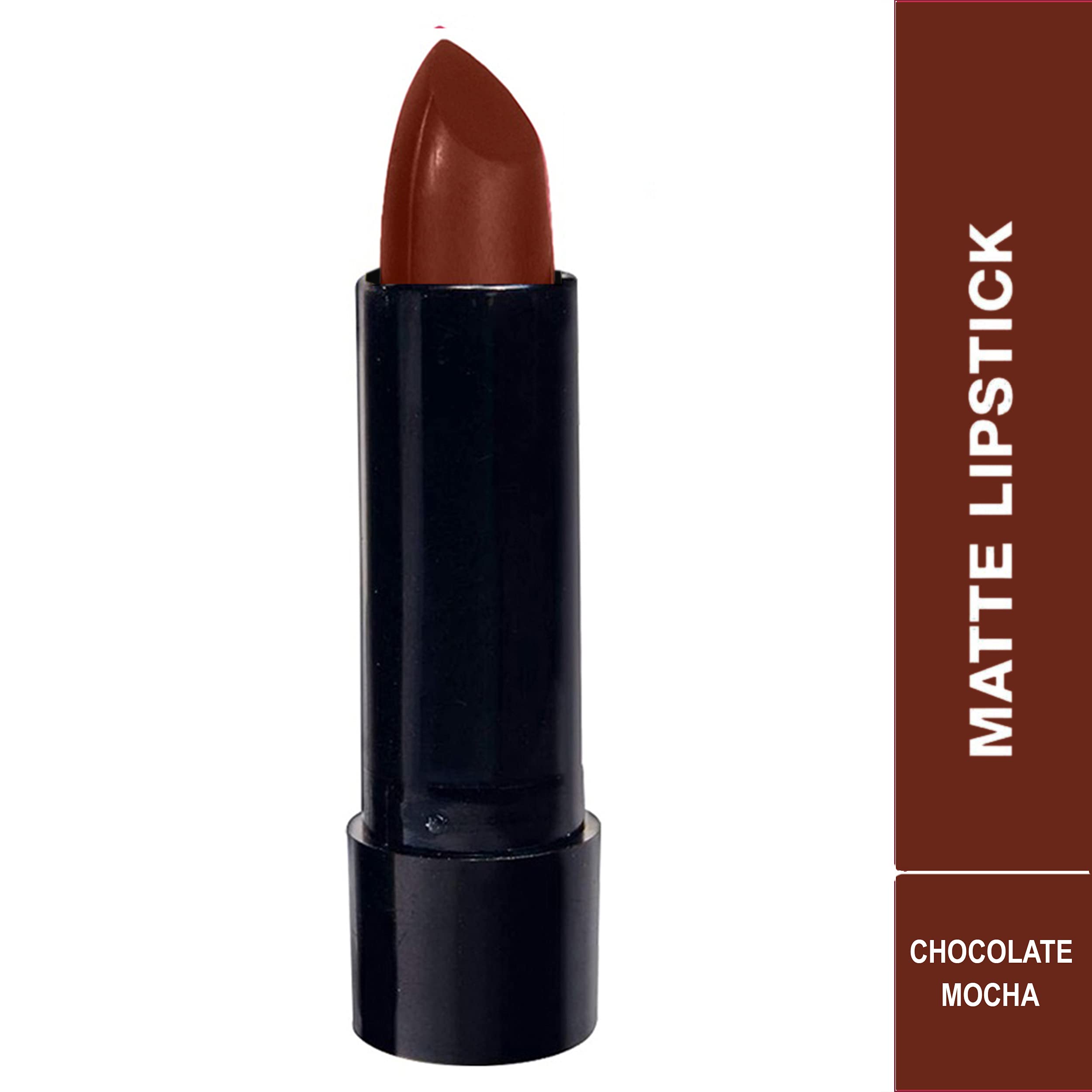 Krayons Cute Pop Matte Lipstick - Waterproof, Smudgeproof, Long Lasting, Chocolate Mocha (3.5g) | Perfect for Everyday Wear, Parties & Special Occasions