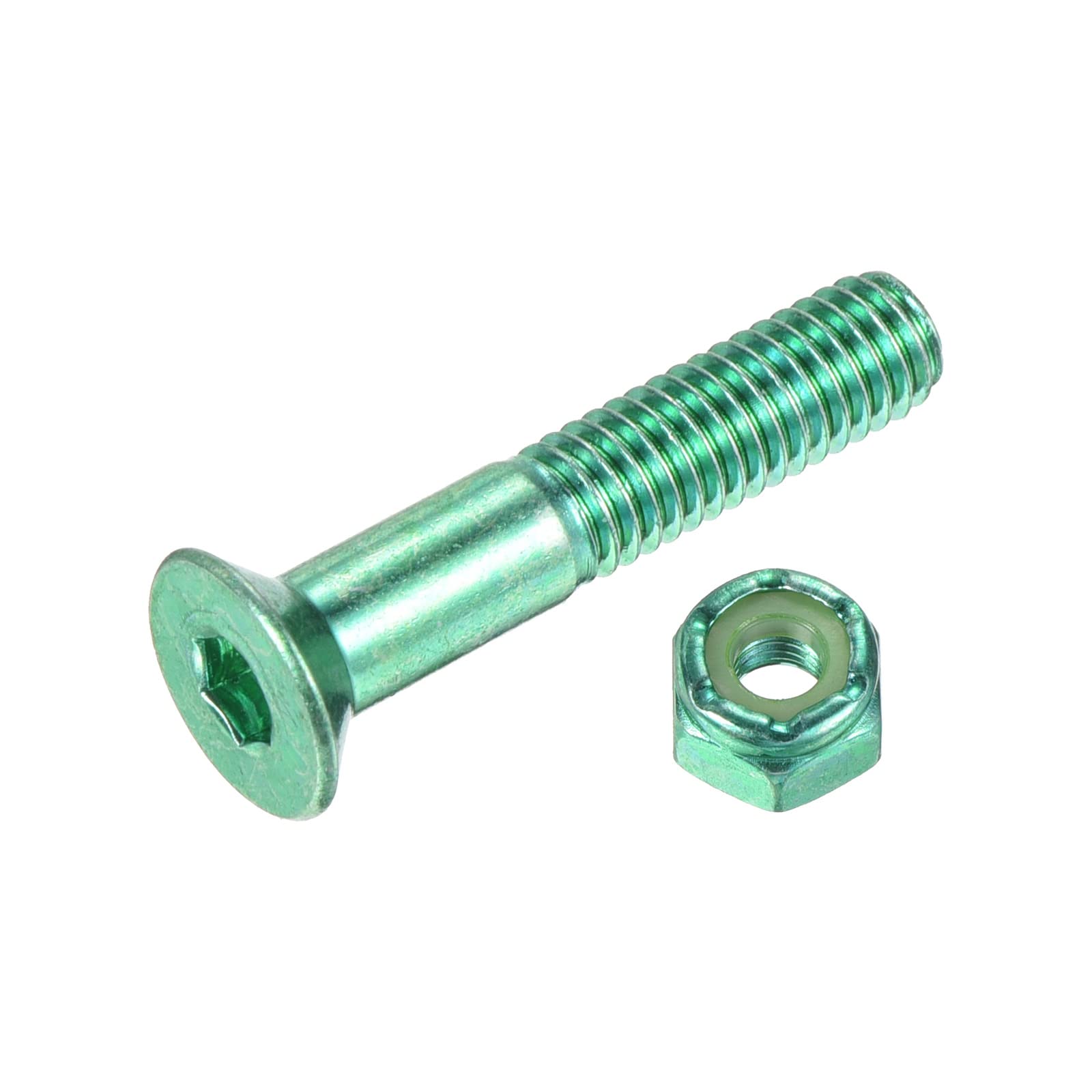 PATIKIL Complete Skateboard Hardware Kit - 8pc Mounting Screws, Axle Nuts, Hex Key Set with Washers & Spacers for Skateboard Truck & Wheel Assembly - Perfect for DIY Skateboard Repair & Maintenance