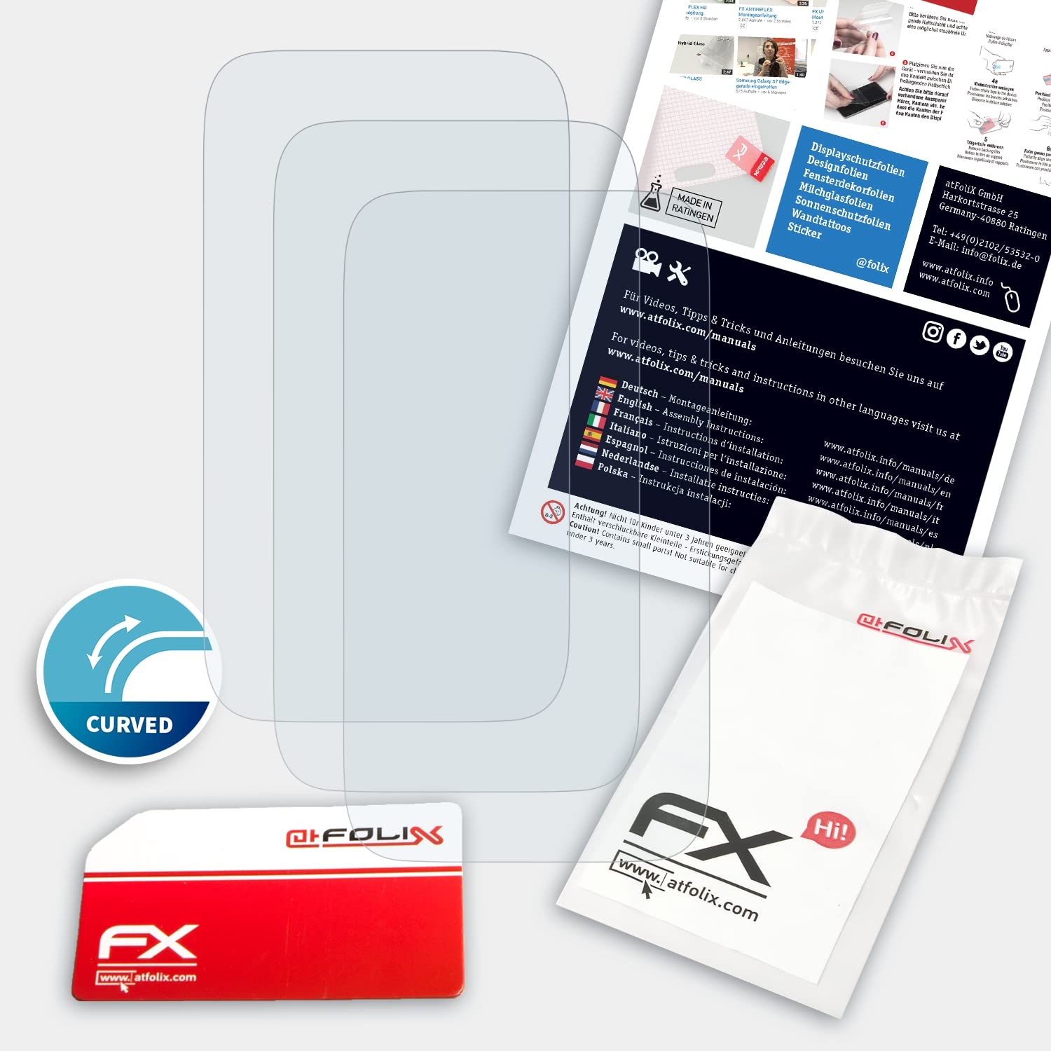 Huawei Band 6 Screen Protector - 3 Pack Ultra Clear Flexible FX Film | Scratch Resistant & Bubble Free | Perfect for Workouts, Swimming & Daily Wear