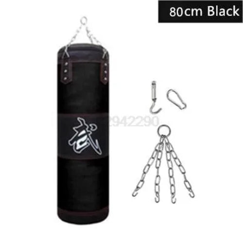Durable Punching Sandbag for Boxing Training with Heavy-Duty Metal Chain Hook - Perfect for Home Gym, MMA, and Fitness Workouts