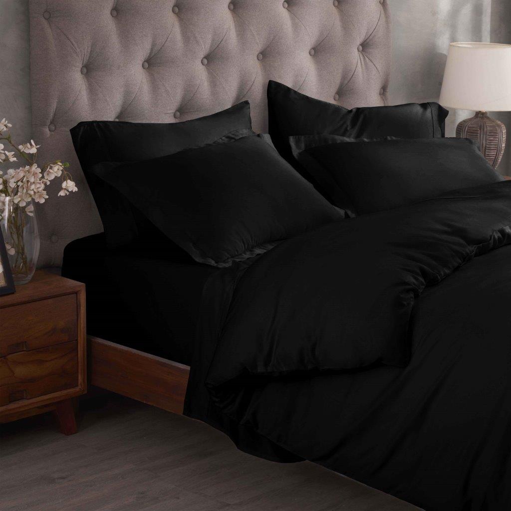 Premium 100% Egyptian Cotton Duvet Cover Set - 300 Thread Count, Breathable & Soft Bedding for All Seasons - Perfect for Master Bedroom, Guest Room & Luxury Hotels