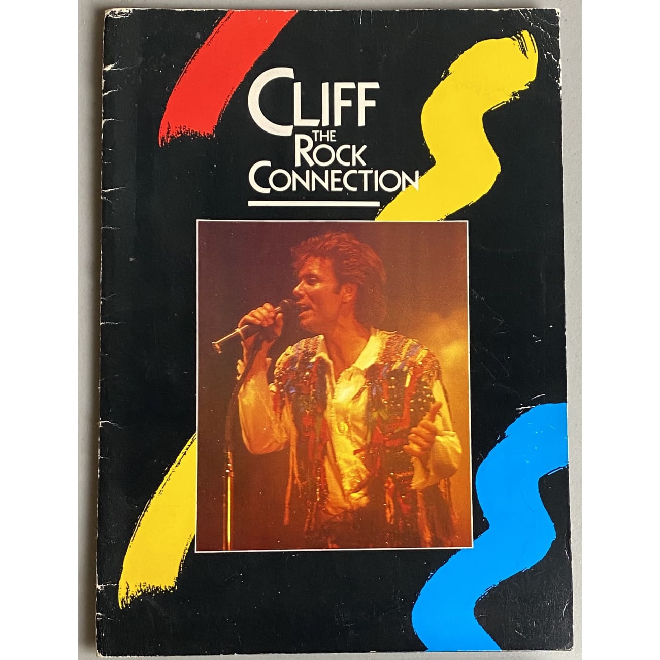 Cliff Richard 1986 The Rock Connection Tour Program - Vintage Concert Memorabilia & Collectible for Music Fans | Perfect for Display, Gift, or Music History Enthusiasts
