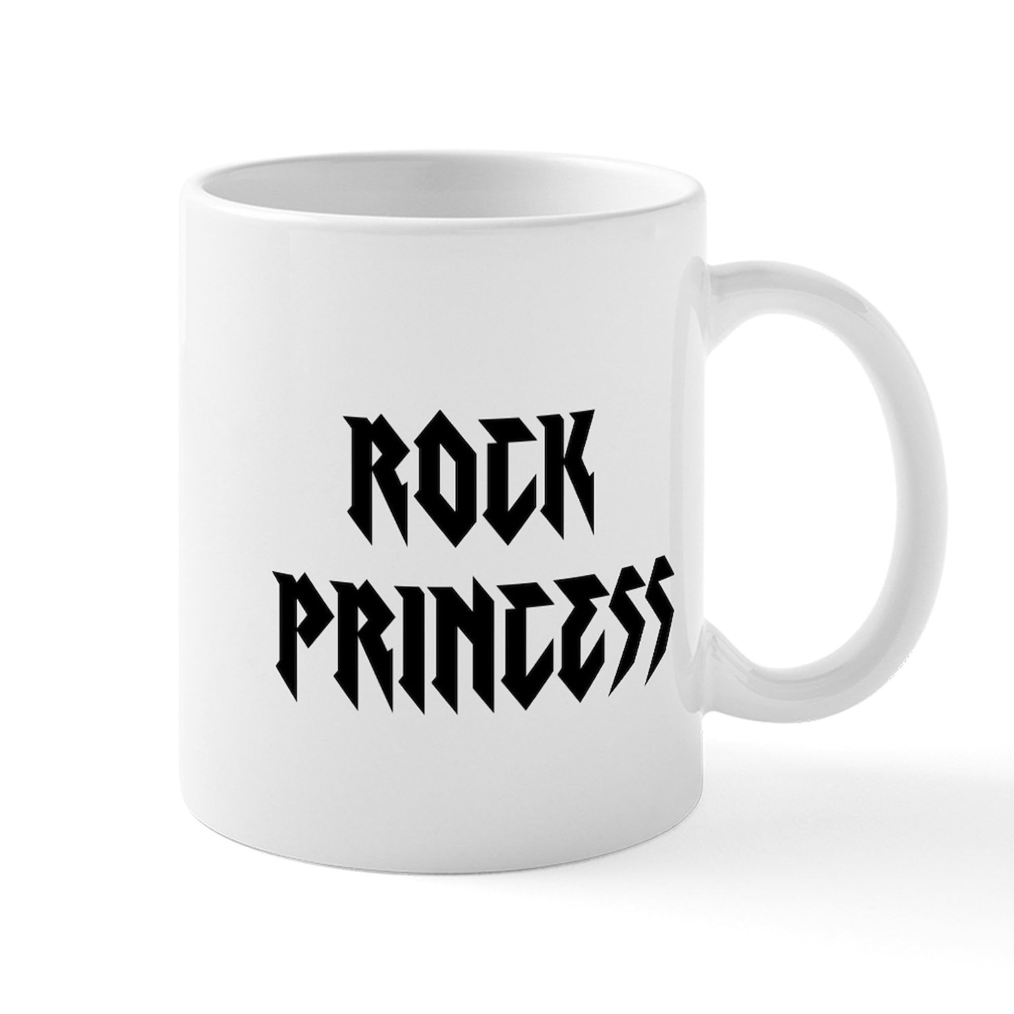 Rock Princess Ceramic Coffee Mug 11 oz (325 ml) - Perfect for Tea, Hot Chocolate & Office Use - Unique Gift for Music Lovers & Coffee Enthusiasts