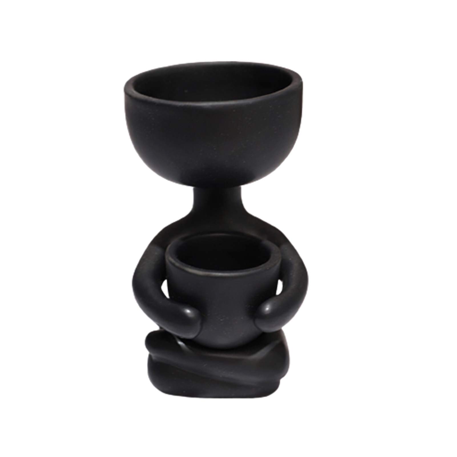 Ceramic Plant Vase for Flowers & Succulents - Modern Home Decor Planter Pot for Living Room, Office, or Garden - Perfect for Indoor Plants & Decorative Accents