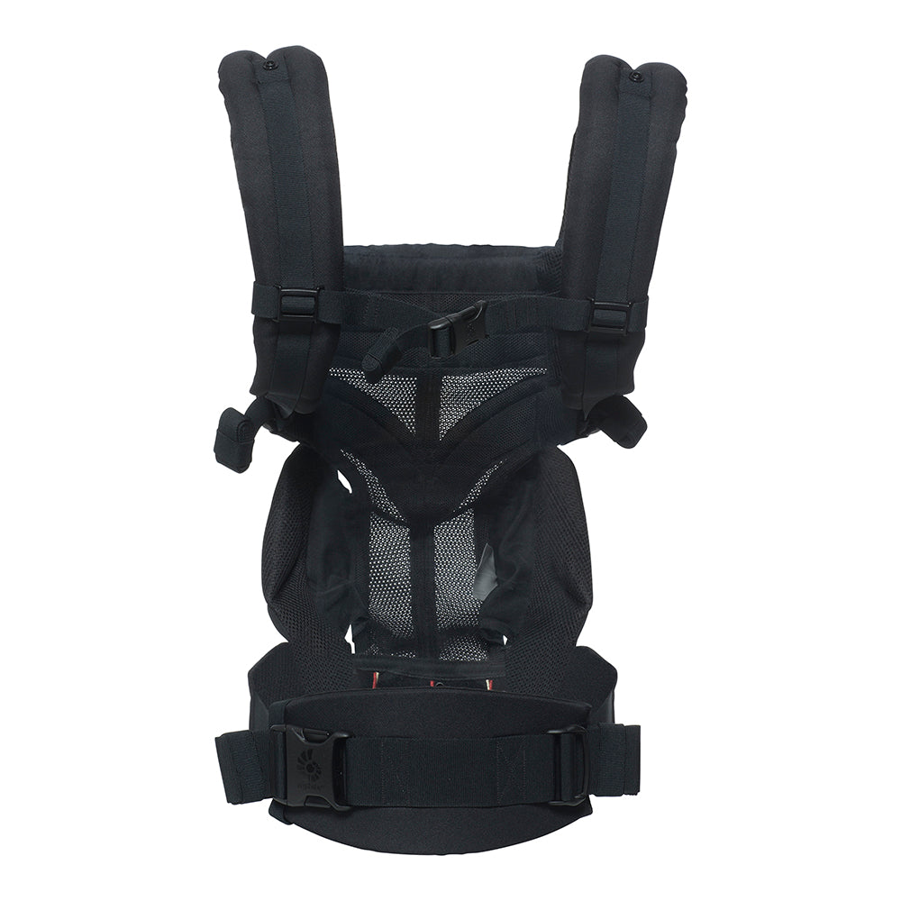 Ergobaby Omni 360 Cool Air Mesh Baby Carrier - Onyx Black | Adjustable & Breathable Infant Carrier for Hands-Free Parenting | Perfect for Hiking, Shopping & Travel