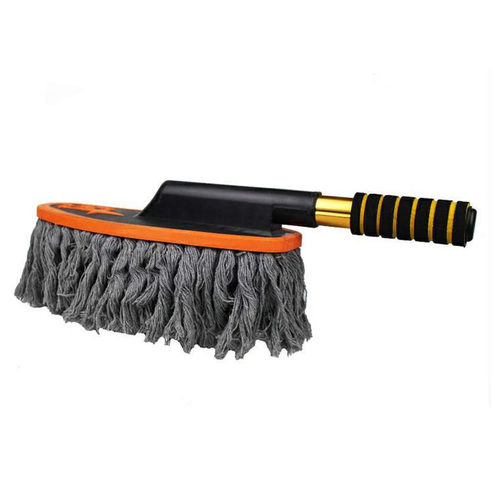 Wakauto Telescopic Car Duster Brush - Extendable Auto Dash Cleaning Tool for Windshield, Dashboard & Interior Dusting | Perfect for Car Detailing, Quick Cleanups & Auto Care Maintenance