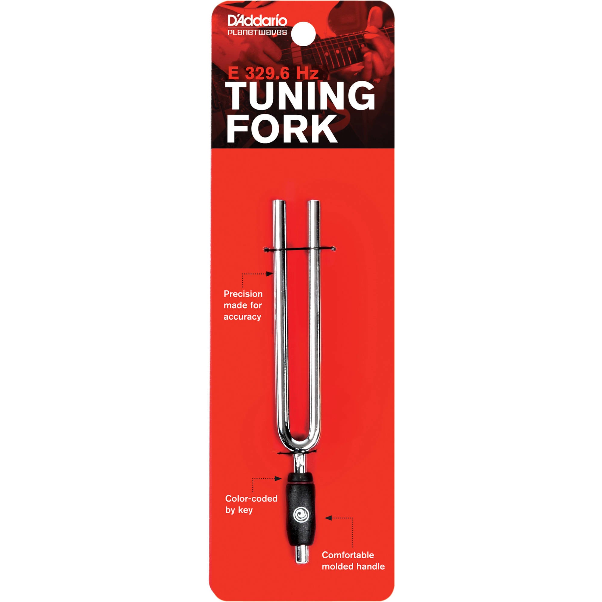 D'Addario Professional A440 E Tuning Fork (329.6Hz) - Accurate Pitch for Guitar, Violin & Piano Tuning | Perfect for Musicians, Teachers & Music Students