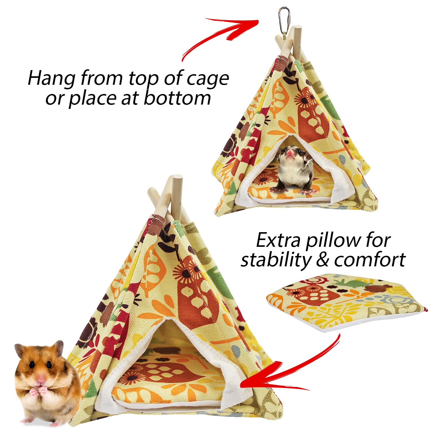 Kids Teepee Tent - Play Tent for Children's Room, Nursery, or Outdoor Play - Perfect for Indoor Playhouse, Reading Nook, and Imaginative Play