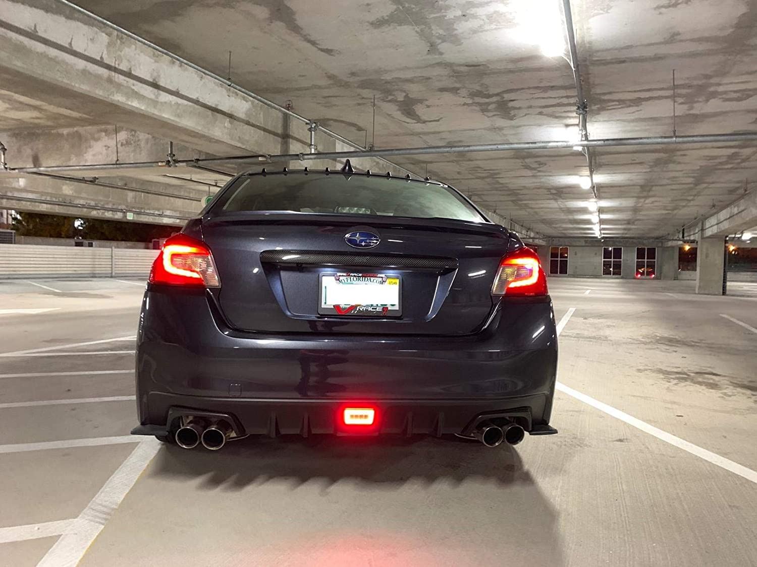 3-in-1 LED Rear Fog Light with Clear Lens & Red Reflector for Subaru Impreza WRX Crosstrek - Enhanced Visibility & Safety for Night Driving & Bad Weather Conditions