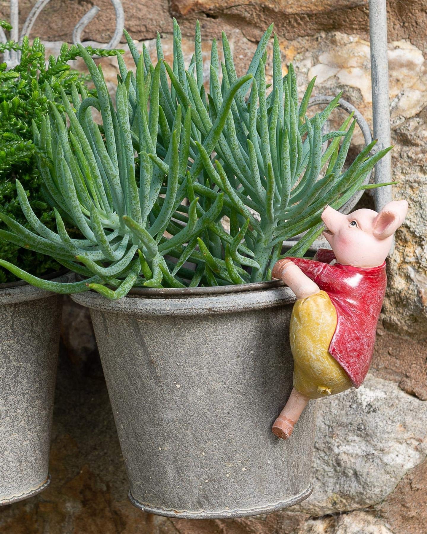 Pigling Bland Pot Buddy - Licensed Beatrix Potter Ceramic Plant Pot Hanger for Indoor & Outdoor Gardens | Perfect for Hanging Flower Pots, Herb Planters, and Succulent Displays