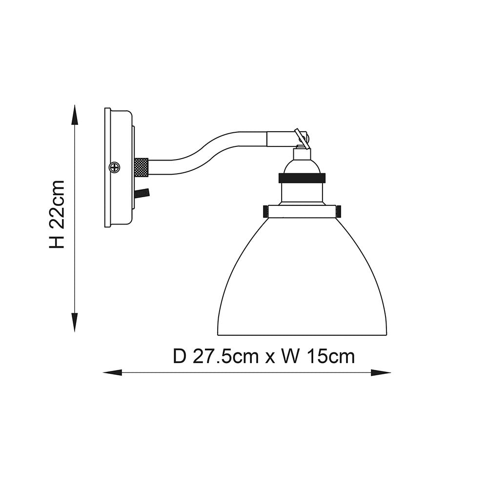 Bartley Wall Light - Modern Sconce Lighting for Home & Office Decor | Energy-Efficient LED Wall Lamp for Bedroom, Living Room, and Hallway