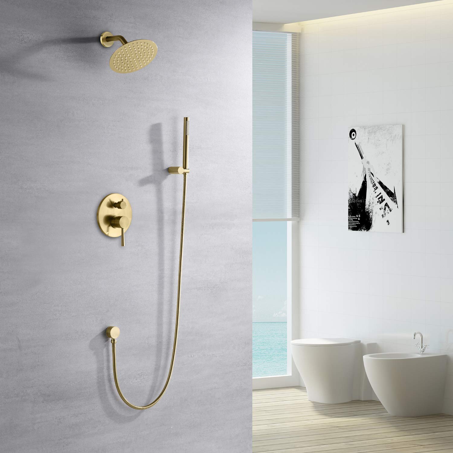 Premium Shower System S3223BGI with Tub Spout S3232BGI - Complete Bathroom Set for Modern Homes, Perfect for Master Bathrooms & Guest Suites