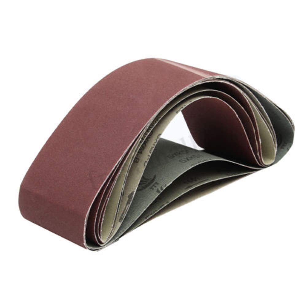 6Pcs/Set 915x100mm Sanding Belts 80-400 Grits - Sandpaper Abrasive Bands for Sander, Grinding & Polishing Tools - Woodworking, Metalworking & DIY Projects