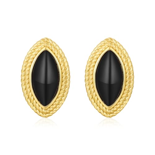 Black and Gold Earrings
