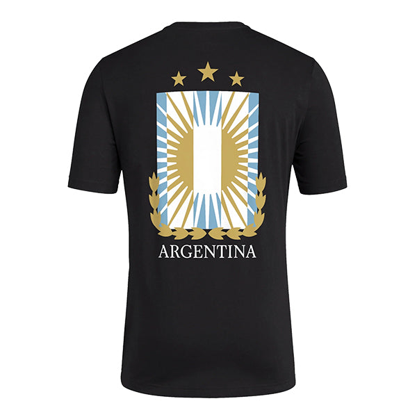 Adidas Argentina National Team T-Shirt for Men - Black Soccer Jersey for Fans & Supporters - Perfect for Match Days, Casual Wear & Sports Events
