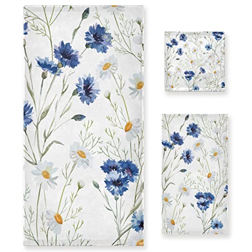 Daisy White Blue