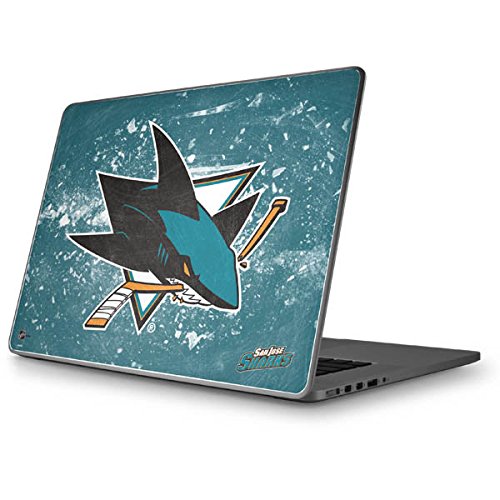 Officially Licensed NHL San Jose Sharks Frozen Laptop Skin Decal for MacBook Pro 15 (2011-2012) - Durable Protective Vinyl Sticker for Work, School & Travel