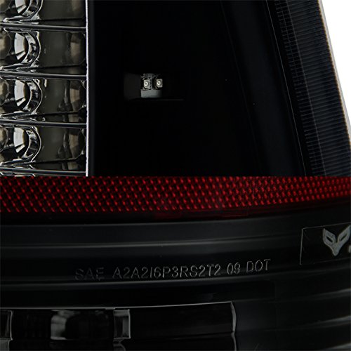 AKKON Full LED Black Smoke Taillights Set + Black LED 3rd Brake Lamp Pair for 2009-2018 Dodge Ram 1500 2500 3500 - Upgrade Your Truck's Style & Night Visibility (Perfect for Off-Roading & Night Driving)