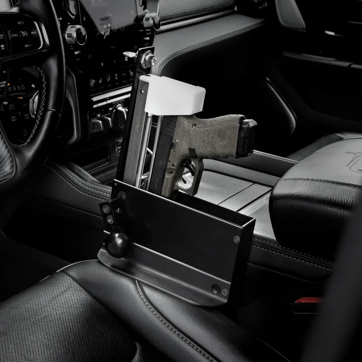 Kwick Strike Quick Access Vehicle Handgun Safe - Secure Pistol Storage for Car, Truck & RV - Perfect for Road Trips & Emergency Protection