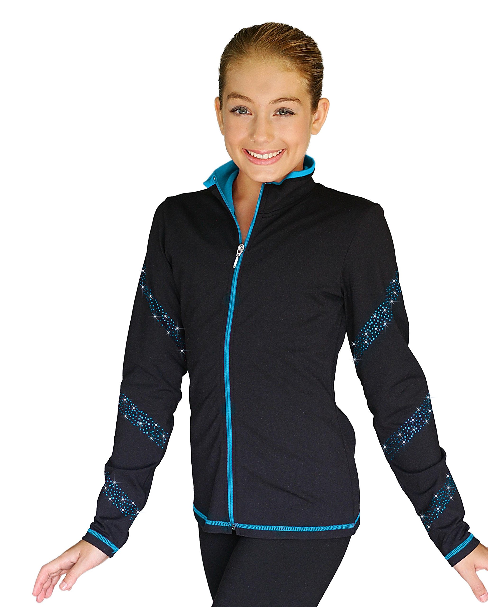 ChloeNoel JS96 Crystal Zipper Skate Jacket - Trendy for Skating & Streetwear