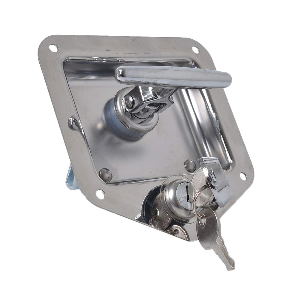 304 Stainless Steel Folding T-Handle Lock Latch for Car, RV & Marine - Secure Storage Compartments, Toolboxes & Cabinets